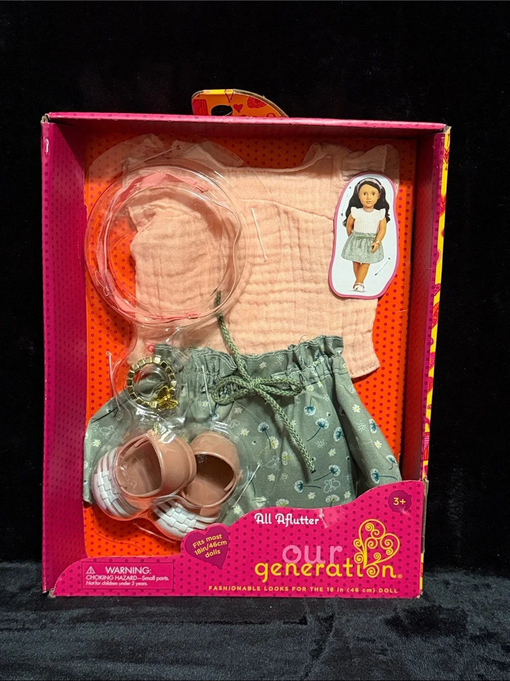 Our Generation All Aflutter Butterfly Outfit Fit American Girl My Life 18” Dolls